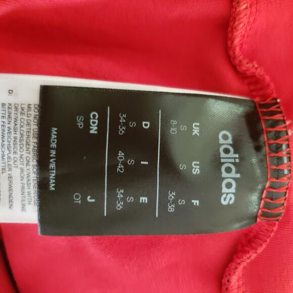 NWOT Adidas Leggings Red & Blue Size Small - Picture 5 of 5